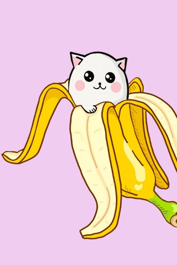 dÃ¼rfen katzen bananen essen - sÃ¼ÃŸe Katze in einer Banane